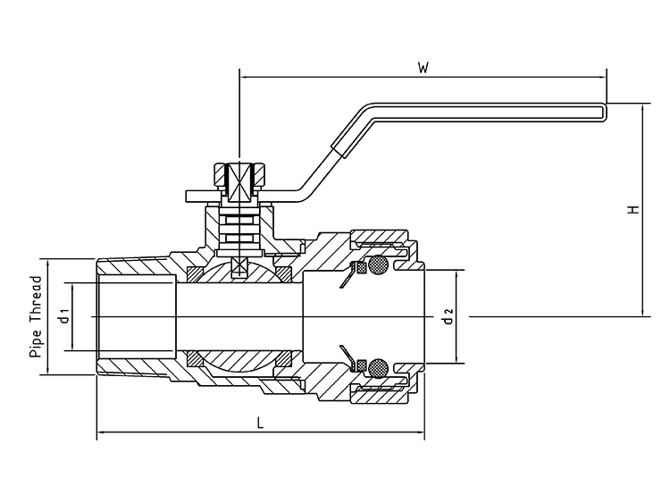 Quick Fitting Male Thread Brass Ball Valve