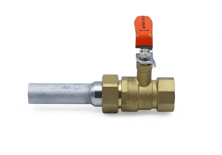 Extended Tube Weld Female Thread Brass Ball Valve